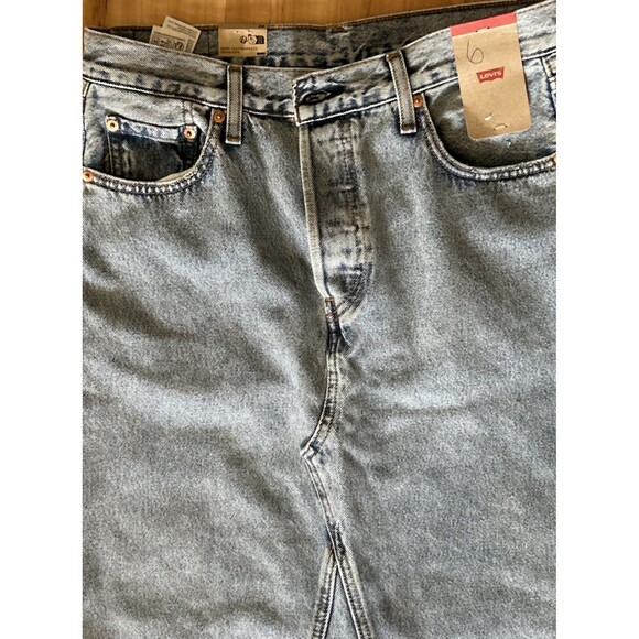 Levi's Women's Denim Maxi Skirt With Slit Size 28 (30) See Photos NWT - Picture 3 of 14